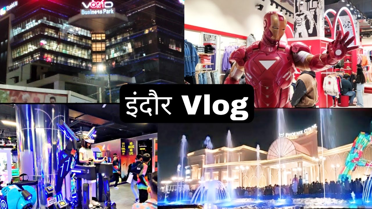 India Biggest Mall Indore Vlog Indore Night Celebration Phoenix Citadel Mall Praveen Jadhav Vlogs