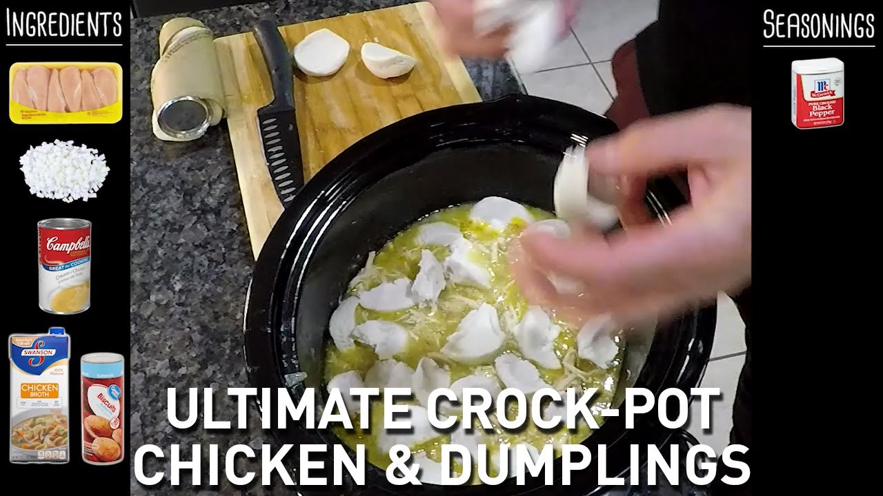 EASY CROCK-POT CHICKEN AND DUMPLINGS | THE FOOD FIXER