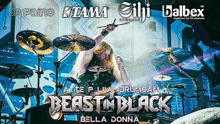 Beast In Black - Bella Donna, Atte P. live drum cam Vienna 23.1.2024
