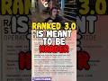 RANKED 3.0 IS MEANT TO BE HARDER (SIEGE SCHOOL) #shorts