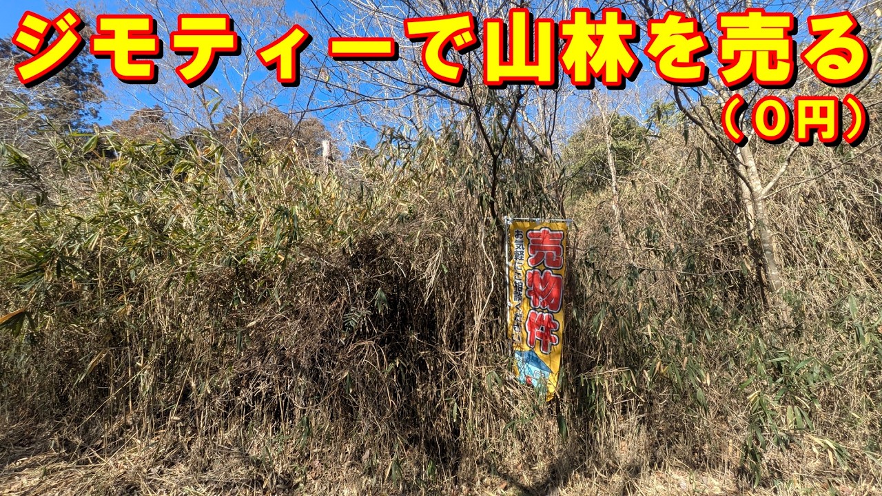 ジモティーで山林を売る【０円】