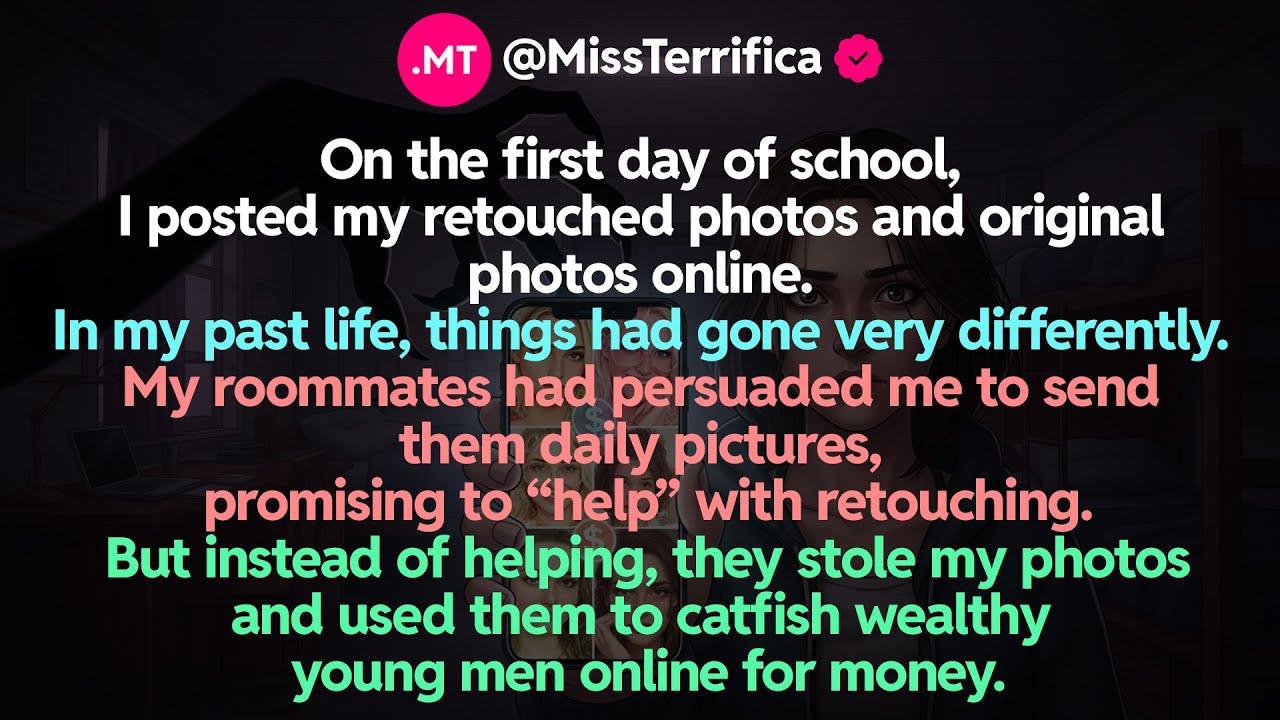 On the first day of school, I posted my retouched photos and original photos online...