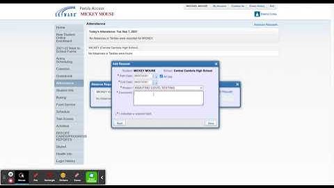 Entering Absence Requests in Skyward
