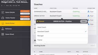 7  CHANGING A COACH POSITION