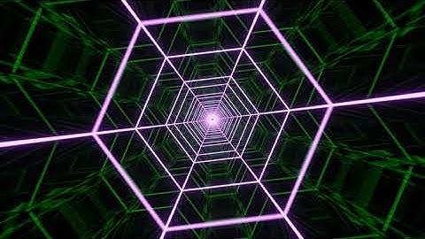 4K Pulsatory Hexagon Background Loop Animation