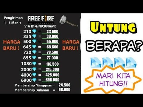 Menentukan Harga Jual Diamond Free Fire Untung Berapa