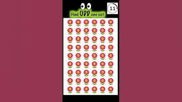 👀 EYE TEST CHALLENGE (PART - 8)- CAN U FIND ODD ONE ? #shorts #youtubeshorts  #puzzle #viralshorts