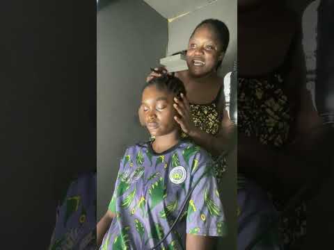 Asmr gum cracking sound and scalp scratching on my sister.