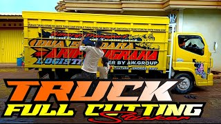 The Latest Full Process of Cutting Sticker Truck Canter || Truck Mania Indonesia The Latest Full Process of Cutting Sticker Truck Canter || Truck Mania Indonesia