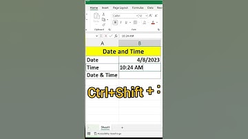 How to Import Date & Time in Excel. #shorts