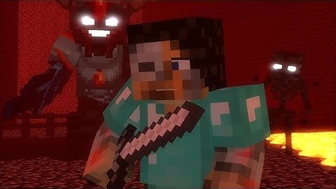 "NETHER REACHES" - MINECRAFT PARODY OF STITCHES (TOP MINECRAFT SONG)