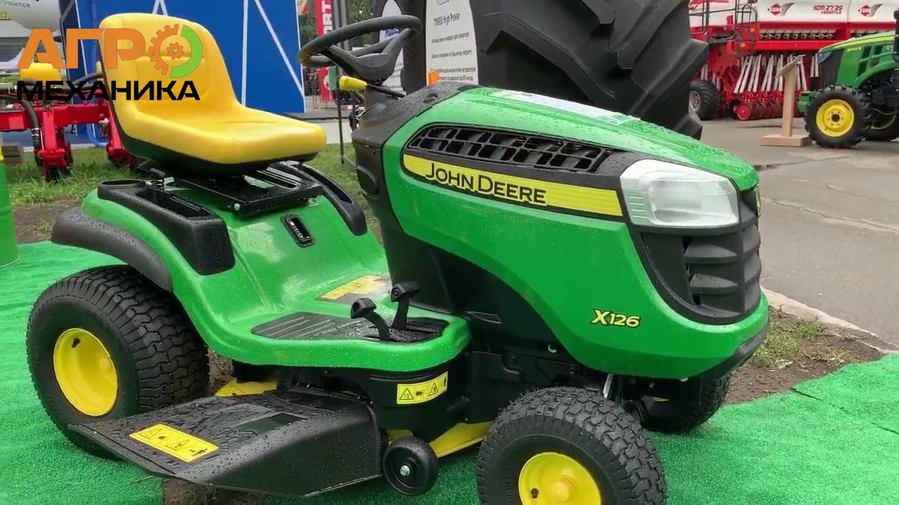Садовый трактор John Deere X126 🚜 Обзор райдера Джон Дир 126 Lawn