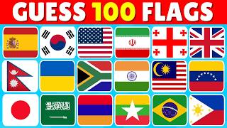 Only 1% Can Guess All 100 Flags 🌍 | Easy to Impossible Flag Quiz