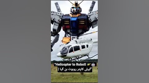 "Helicopter Transforms into a Robot! 🚁🤖 (AI Magic)" #shortsfeed #magic #ai #entertainment #shorts