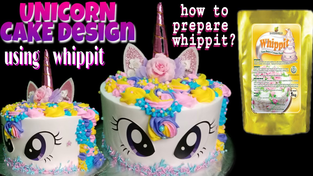 Unicorn themed Letter Cake. - Whipped Art - Cakes