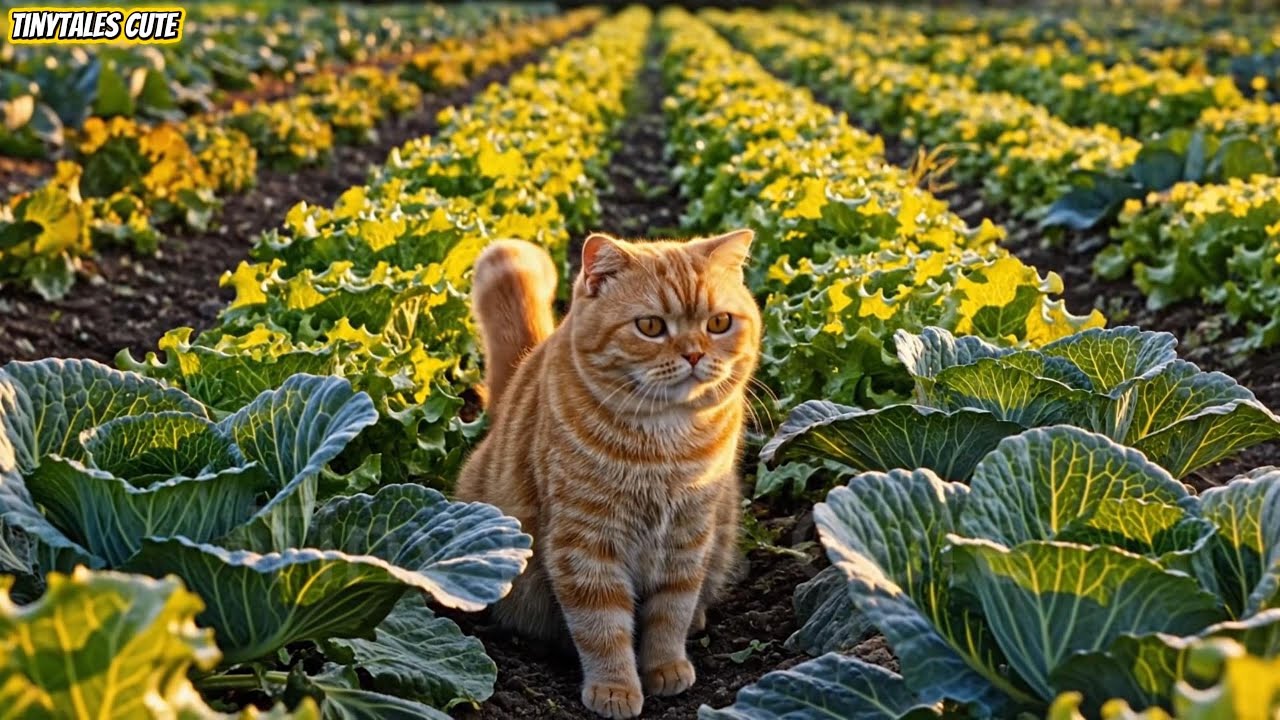 One Cat Lost in a Sea of Green