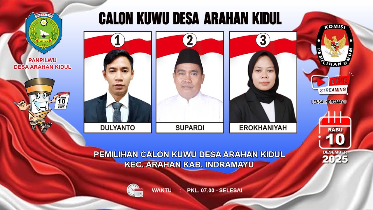 🔴 [LIVE] PEMILIHAN KUWU DESA ARAHAN KIDUL RABU 10 DESEMBER 2025