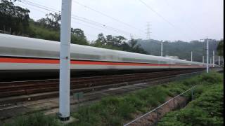 2016-2-11台灣高鐵列車通過新竹寶山段-1