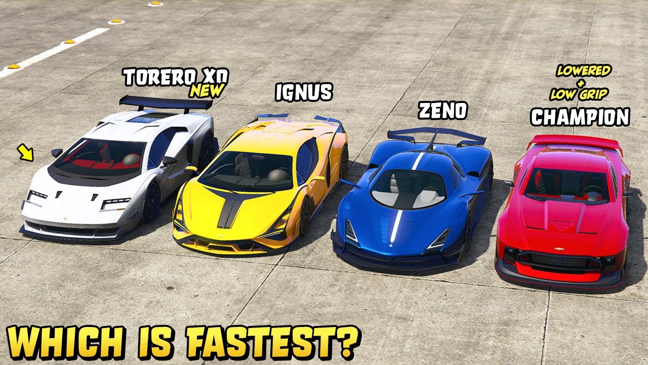 GTA 5 - TORERO XO vs IGNUS vs OVERFLOD ZENO vs CHAMPION - Which is