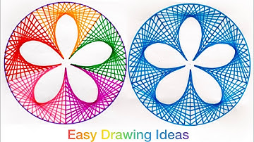 Easy drawing tricks you should try ✏️ | Circle Geometric Pattern Art Tutorial 🌈|Spirograph Art 🖼