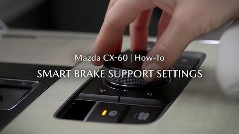 The Mazda CX-60 - How to adjust the sensitivity of the Smart brakeSupport Systems on CX-60