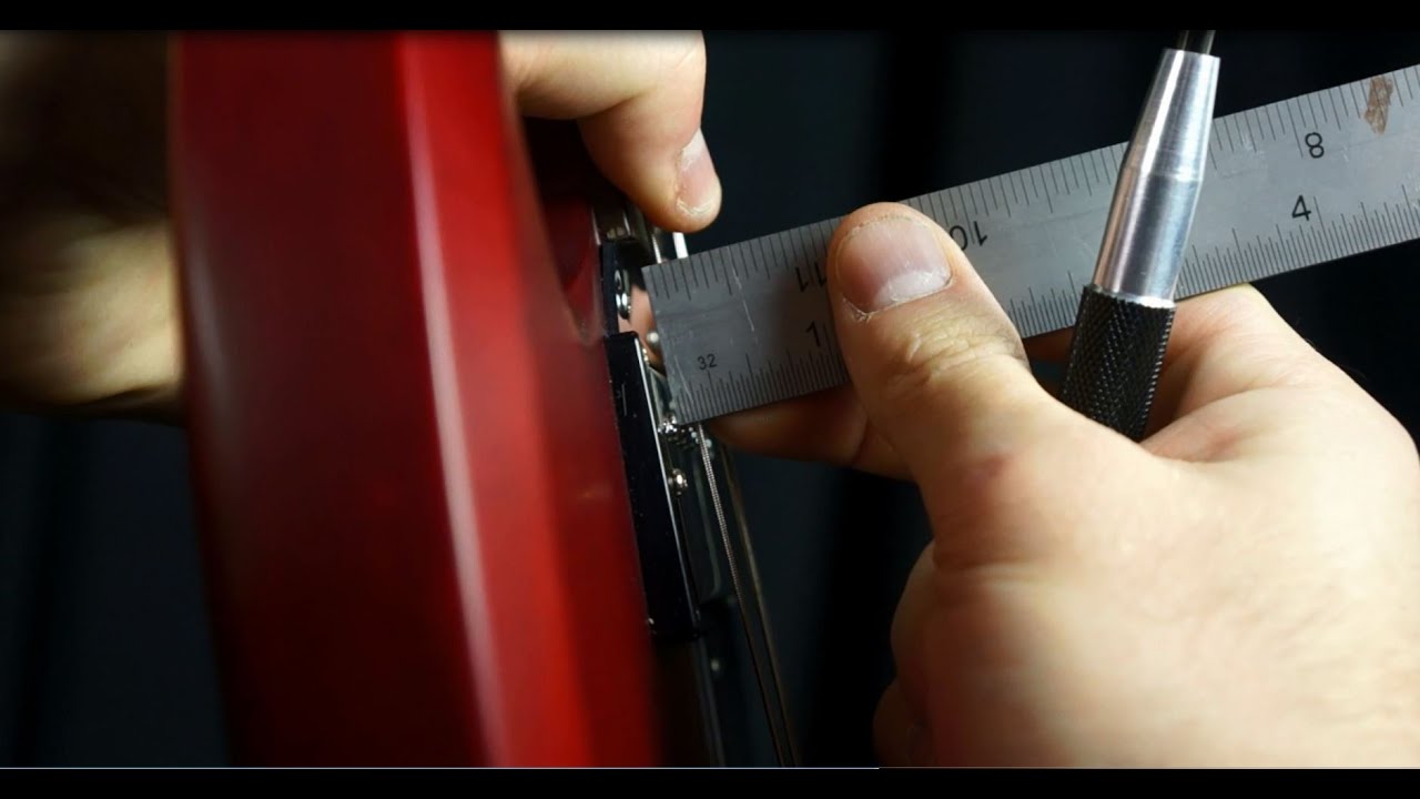 HOW TO SET GUITAR PICKUP HEIGHT YouTube