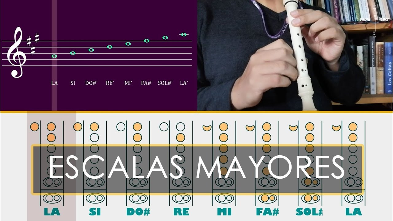 Excluir Partido mínimo Escalas mayores en flauta - YouTube