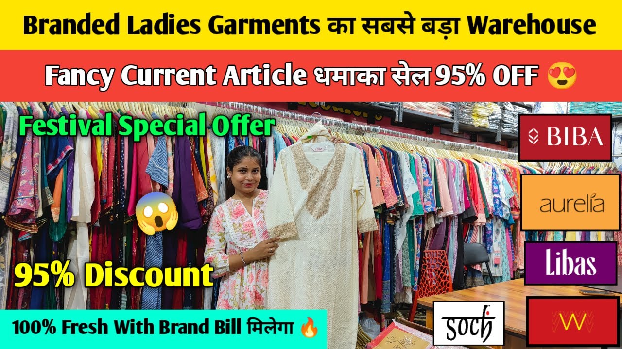 Branded Ladies FRESH STOCK Warehouse.. 95% Discount, Branded Surplus Garments Warehouse