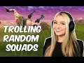 Pretending to be a noob in Fortnite (random squads)