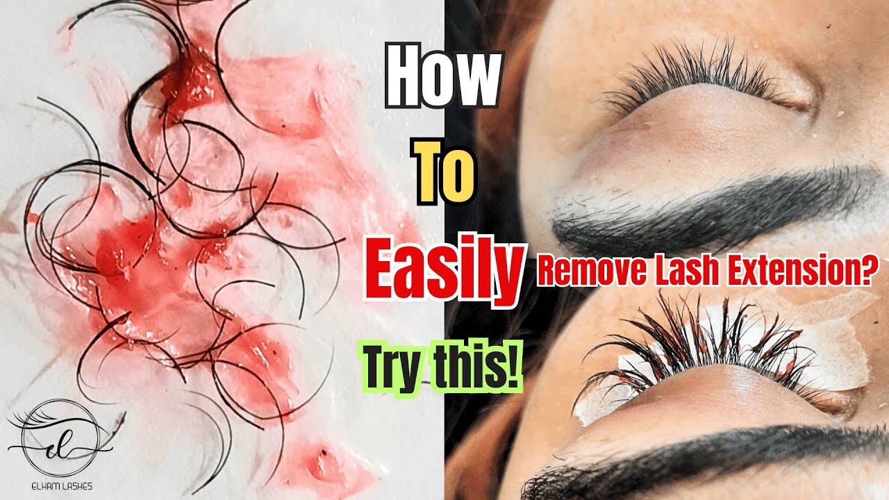 Removal eyelash | How to do lash extension removal | Eyelash extension ...
