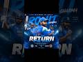 𝐓𝐇𝐄 𝐇𝐈𝐓𝐌𝐀𝐍 𝐈𝐒 𝐁𝐀𝐂𝐊!💥🏏 #TheHitmanReturns #RohitSharma #TeamIndia #INDvsAFG #Cricket #ODICricket #reel
