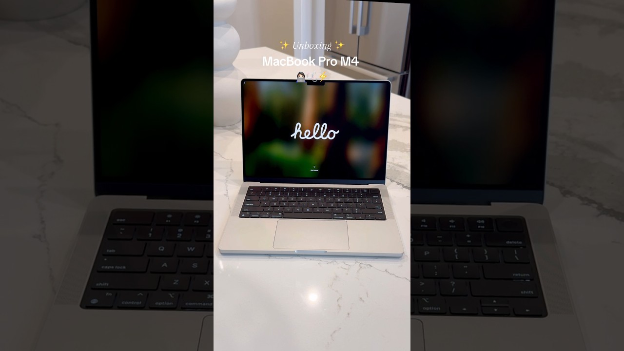 ASMR 🎧🤍 MacBook Pro M4 14” Silver 💻 So Satisfying!