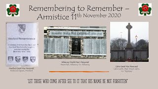 Lecture 87: Remembering to Remember - Armistice Day by MaryAnne Maher and Larry Scallan