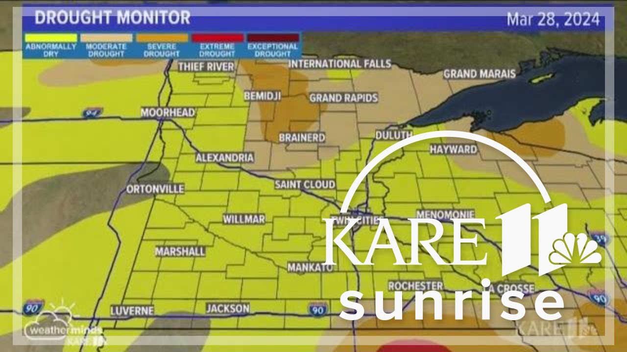 Drought monitor: Minnesota's spring storm cuts drought impacts in half