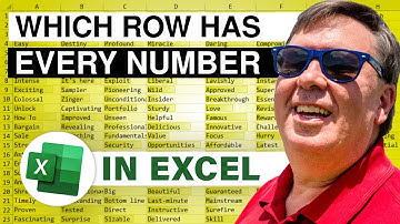 Excel - Which Rows Contain Every Number From 1 to 99? - Duel 167 - Episode 1935