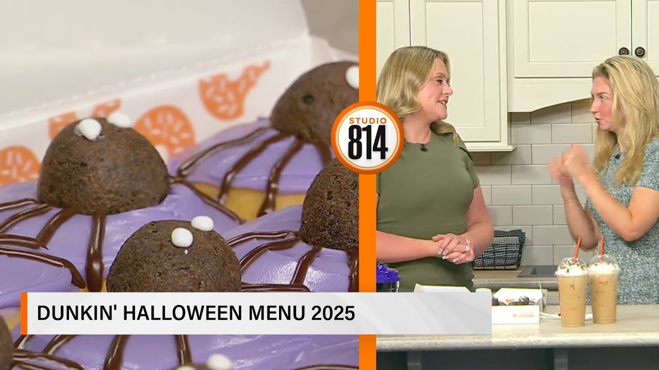 Dunkin' Halloween Menu 2025 featuring Spider Donuts and new Candy Bar | Studio 814