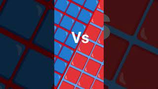 quien es del team rrojo con cuantos azules y quien es del team azul con cuadros rrojos¿?