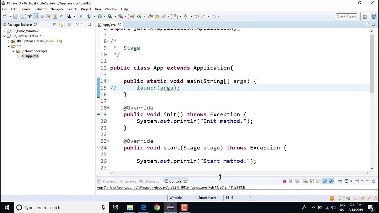 157 JavaFX Lifecycle - YouTube