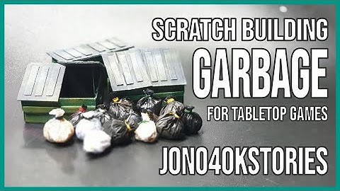 Scratch building trash and garbage + bonus body bag