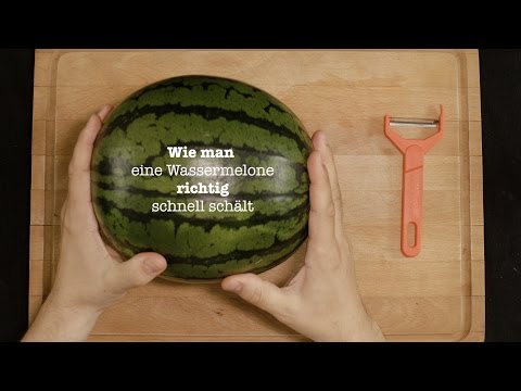 wie man richtig... SCHNELL EINE WASSERMELONE SCHÄLT (Lifehack)