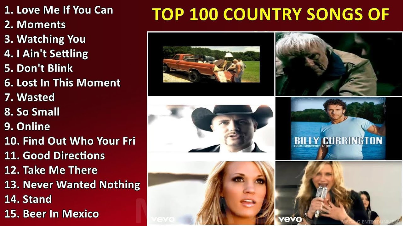 Top 100 Country Songs Of 2007 Popular Country Songs YouTube Top 100 Country Songs Of 2007 Popular Country Songs YouTube
