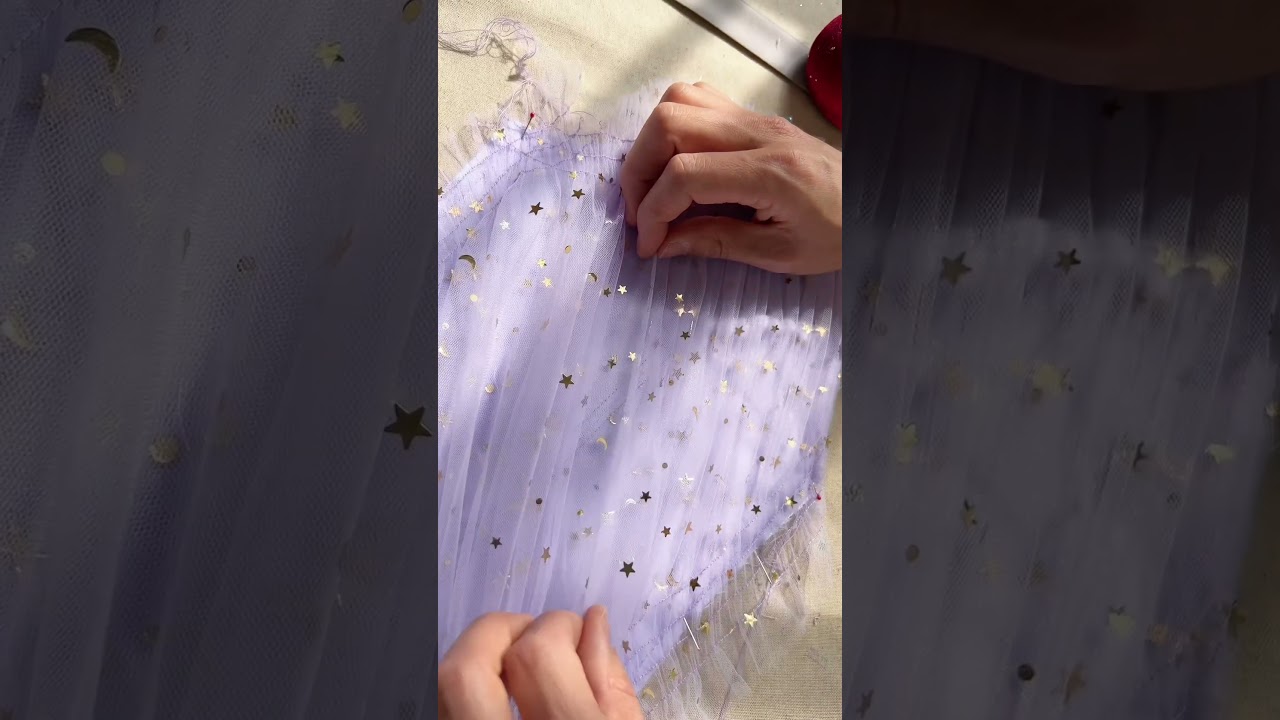 Making a midi lavender prom dress #dress #sewing #promdress #prom