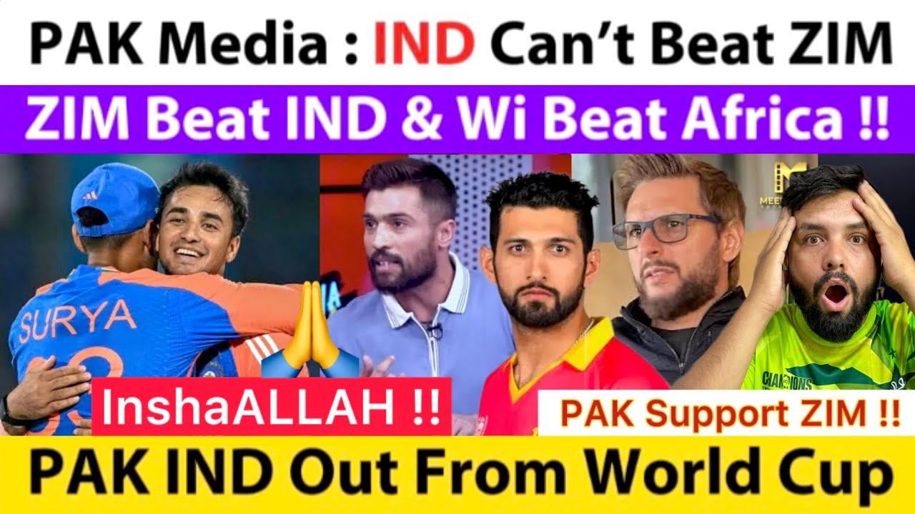 PAK Cricketers & Fans Wish Today Zimbabwe Will Beat IND & Wi Beat SA In WC 2026 | IND PAK Out |