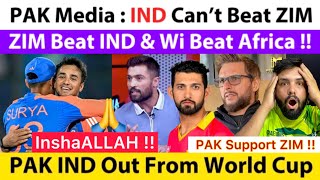 Pak Cricketers U0026 Fans Wish Today Zimbabwe Will Beat Ind U0026 Wi Beat Sa In Wc 2026  Ind Pak Out 