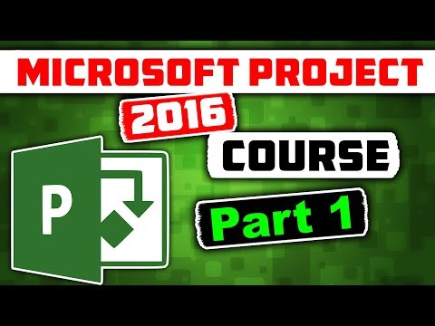 Microsoft Project 16 Course For Project Management Learn Ms Project 16 Tutorial Part 1 Youtube