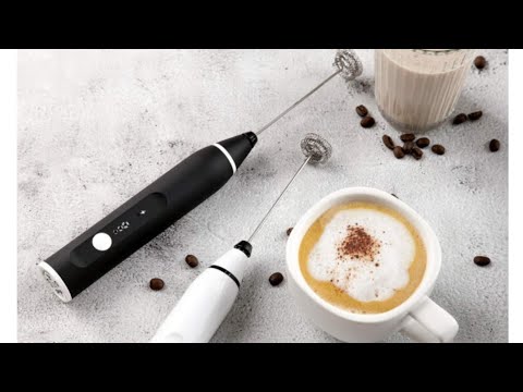 3 in1 Egg Beater Whisk Electric USB Milk Frother Handheld Rechargable Foam Maker 😱