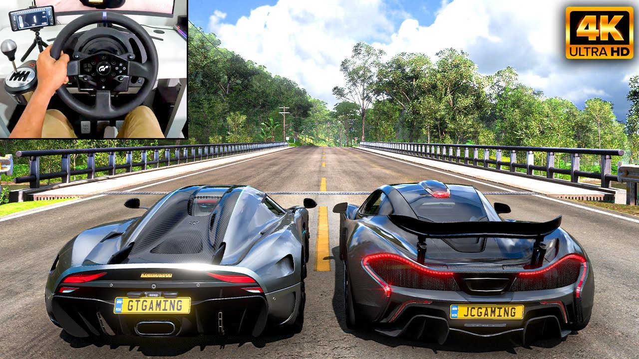 Koenigsegg Regera & McLaren P1  | Forza Horizon 5 | Thrustmaster T300RS gameplay