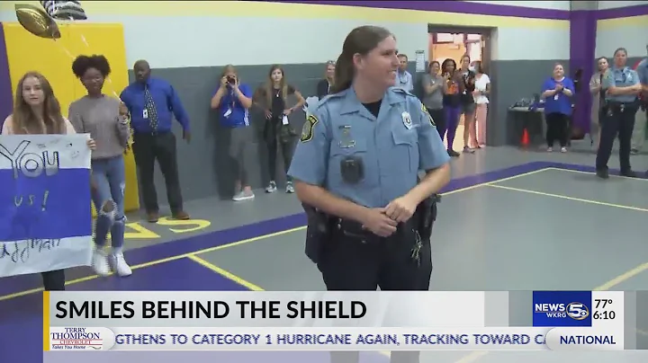 Smiles Behind The Shield: A surprise pep rally for...