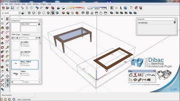 2014 DIBAC FOR SKETCHUP. TUTORIAL 009B.. CREATE 2014 DIBAC COMPONENT 3D AND MODIFY ONLY 2D COMPONENT