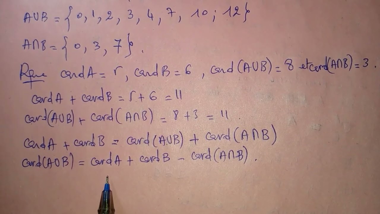 Dénombrement: ensemble fini et produit cartésien